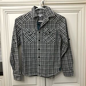 Red Herring youth boys plaid dress shirt